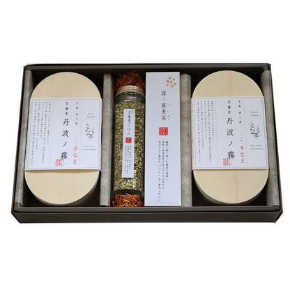 京蕎麦 丹波ノ霧 そば三昧セット (半生蕎麦4人前・霧ノ蕎麦茶・玄そばごはんの素)　eギフト