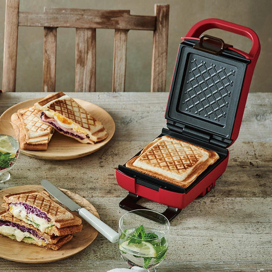 recolte(レコルト) プレスサンドメーカー プラッド レッド　eギフト