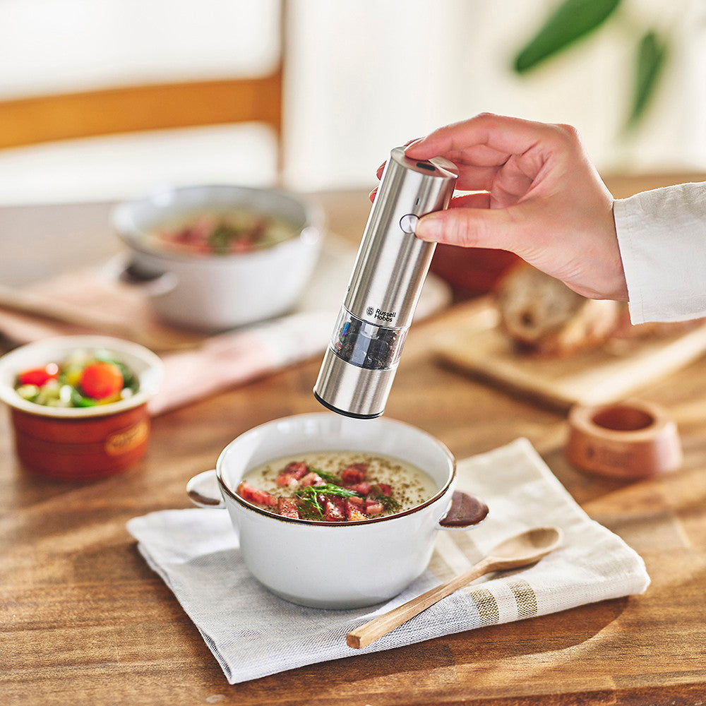 Russell Hobbs(ラッセルホブス) 充電式ミル ソルト＆ペッパー ミニ シルバー　eギフト