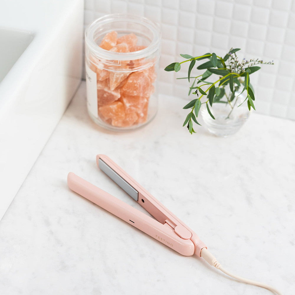FESTINO(フェスティノ) USB スタイリングヘアアイロン ピンク　eギフト