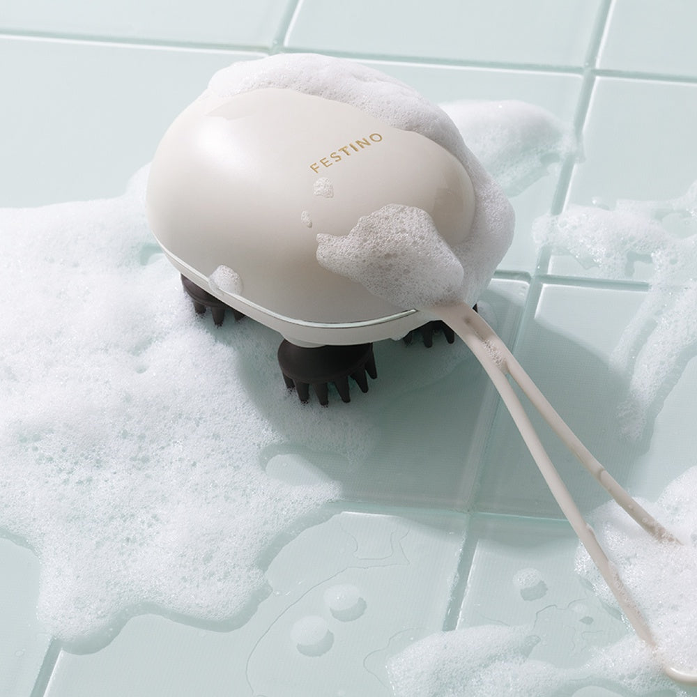 FESTINO(フェスティノ) 充電式 EMSヘッドスパ ミニ サンドベージュ　eギフト