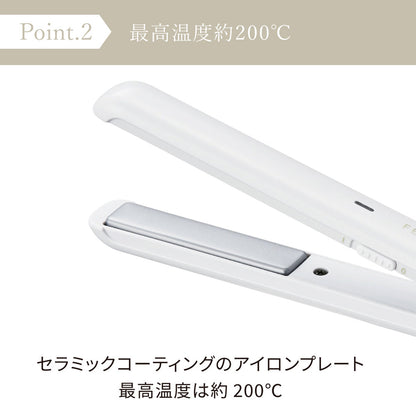 FESTINO（フェスティノ）USB スタイリング ヘアアイロン ホワイト ギフトカード