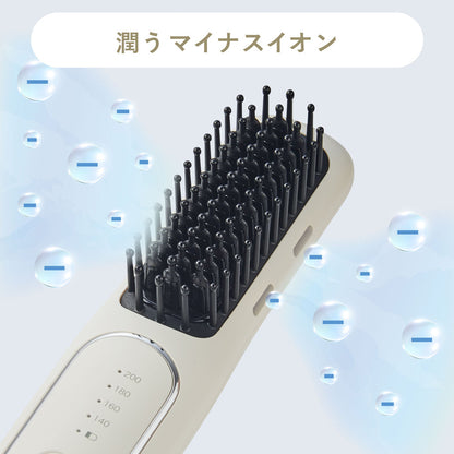 FESTINO（フェスティノ）充電式スタイリング ヒーターブラシ サンドベージュ ギフトカード