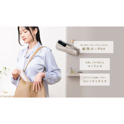 FESTINO（フェスティノ）充電式スタイリング ヒーターブラシ ホワイト ギフトカード