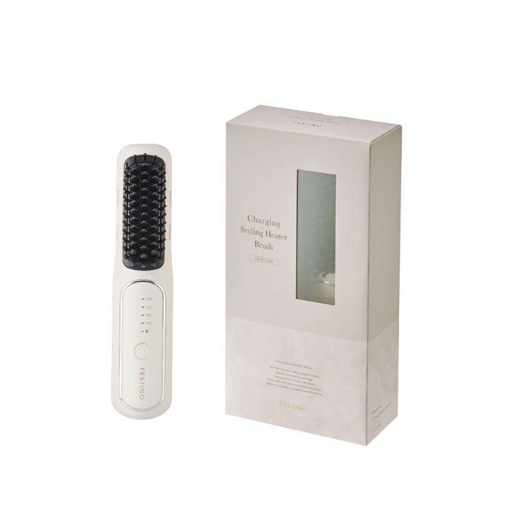 ヘアアイロン FESTINO Charging Styling Heater Brush LP 充電式 スタイリングヒーターブラシ – FESTINO