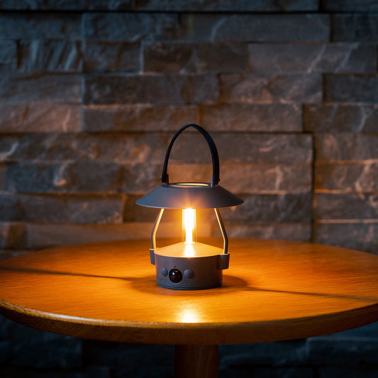 「MoriMori」　LEDランタン MINIMO グレー