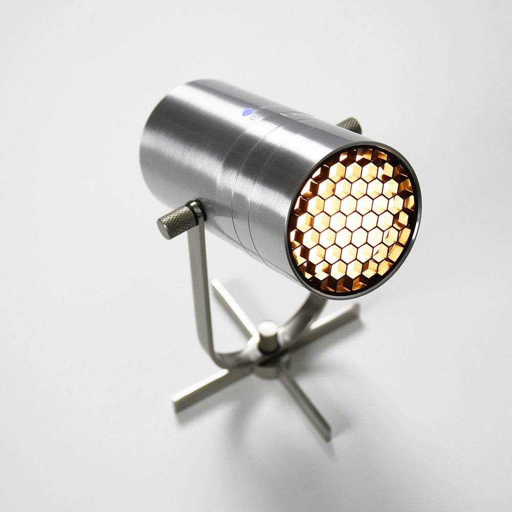 「MoriMori」　LED スポットライトスピーカー　シルバー