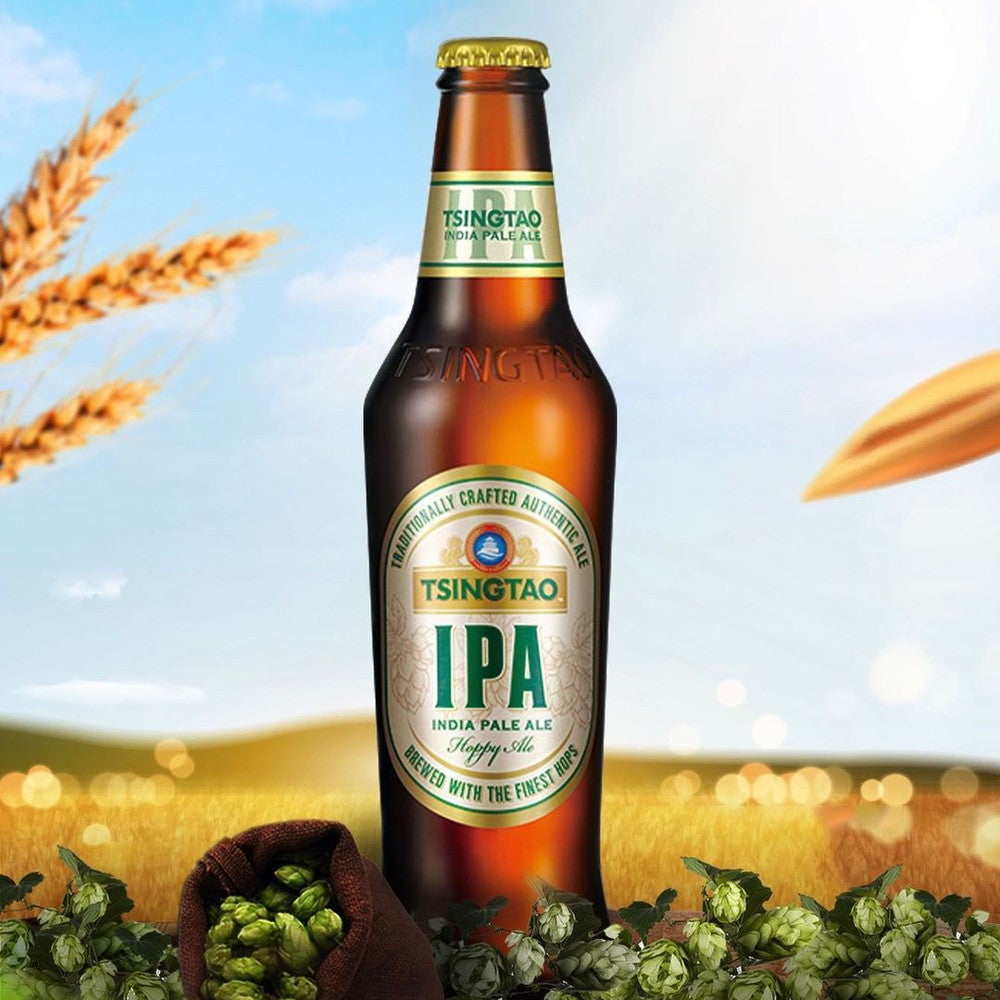 青島ビールＩＰＡ(中国)瓶330ml【24本(1ケース)】　eギフト