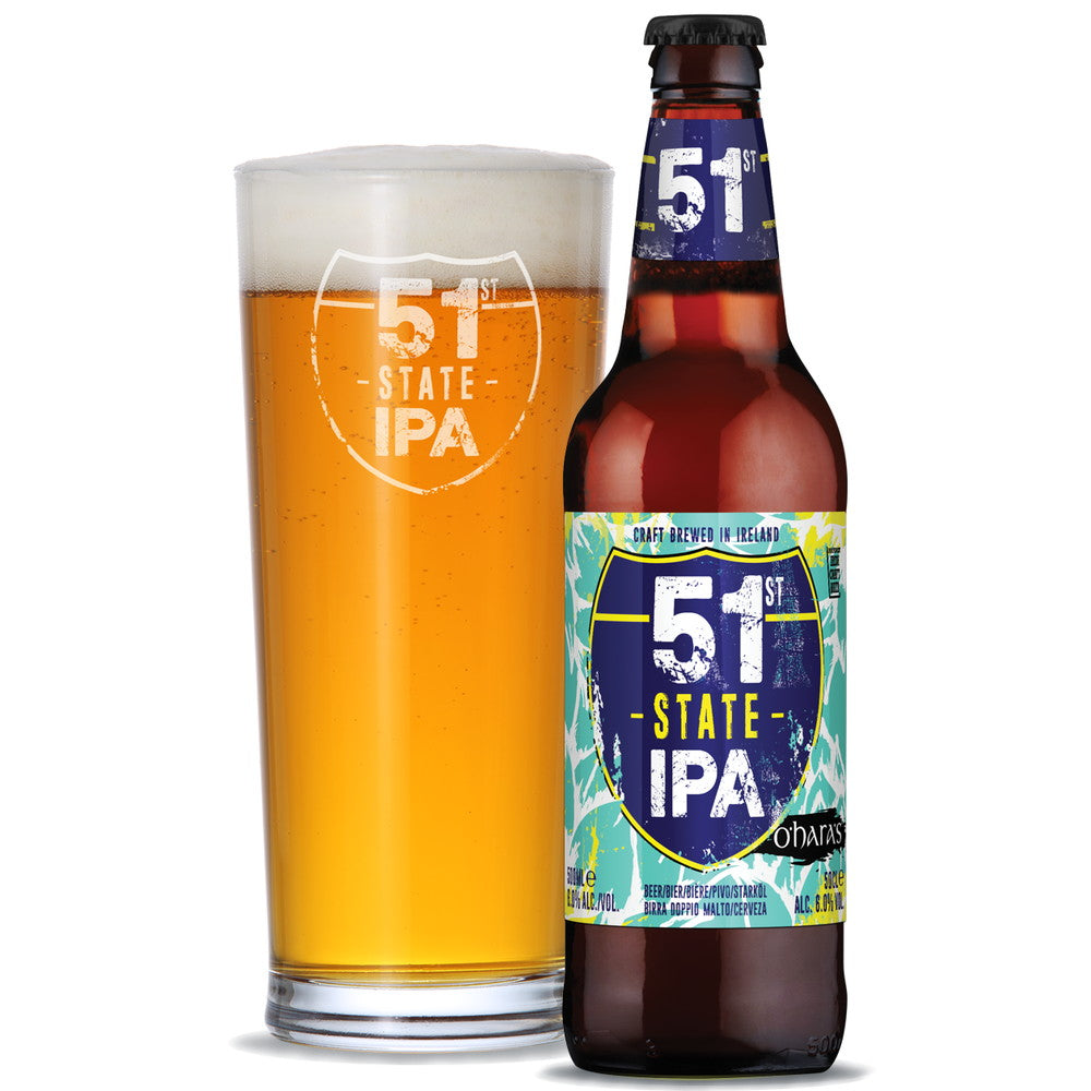 オハラズ51フィフティファーストステイト(アイルランド)IPA瓶330ml【24本(1ケース)】　eギフト