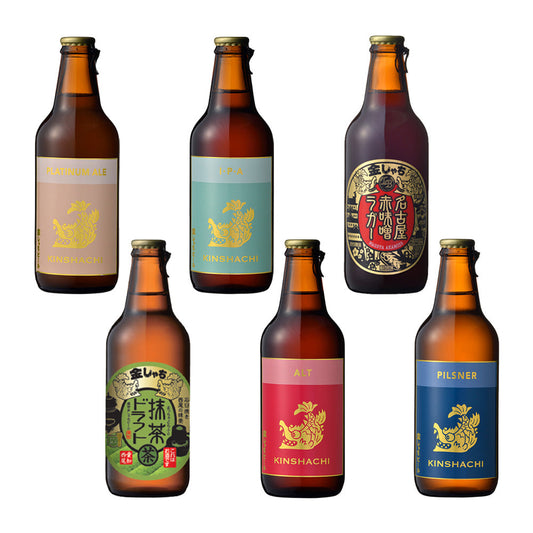 尾張名古屋のクラフトビール 金しゃちビール330ml 飲み比べ(6本)　eギフト