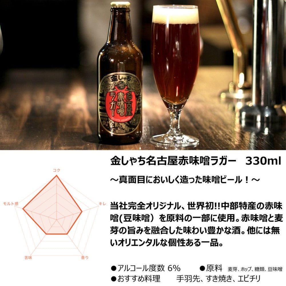 尾張名古屋のクラフトビール 金しゃちビール330ml 飲み比べ(5本)　eギフト