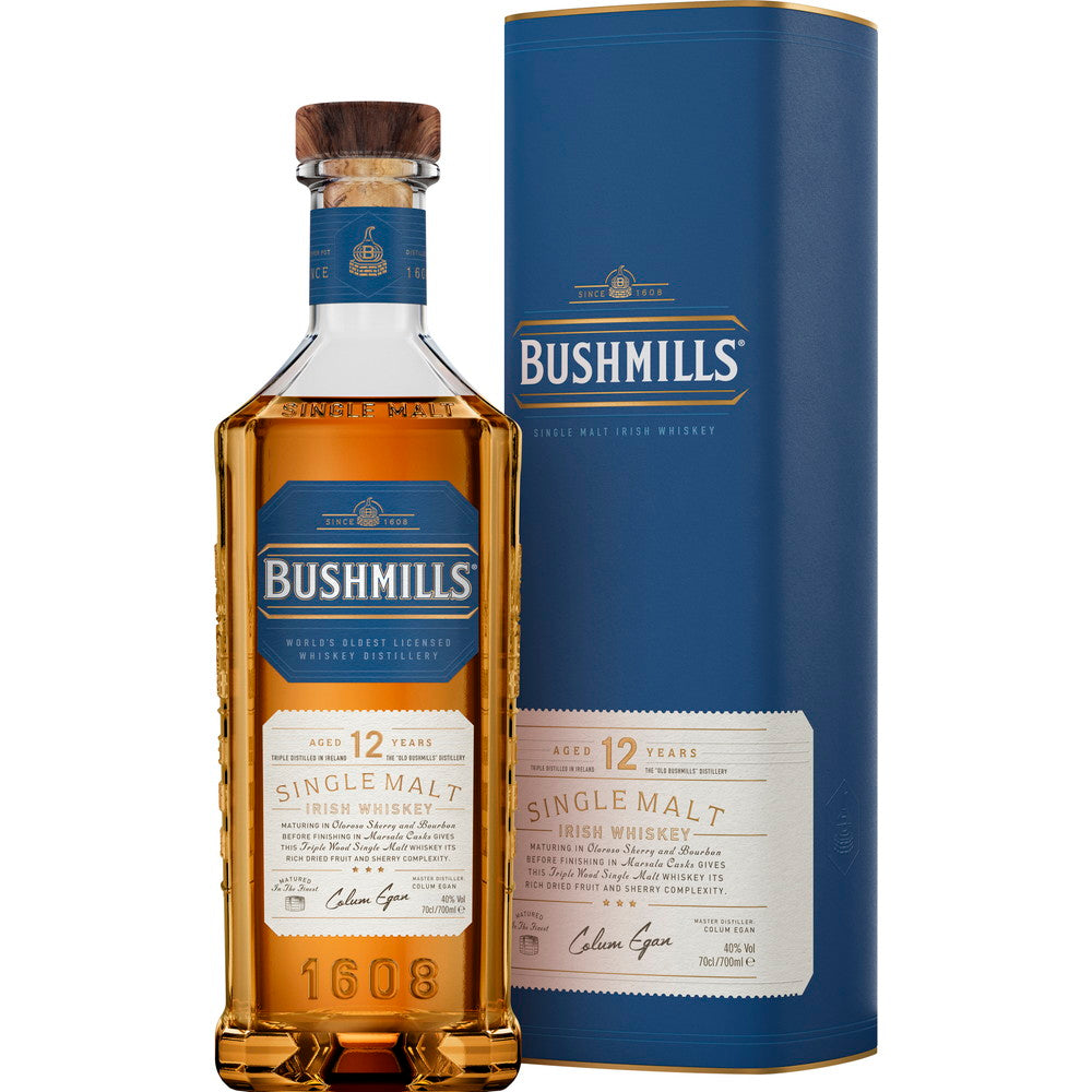 アイリッシュウイスキー BUSHMILLS(ブッシュミルズ)シングルモルト12年 700ml 1本 – AOYAMA GIFT SALON