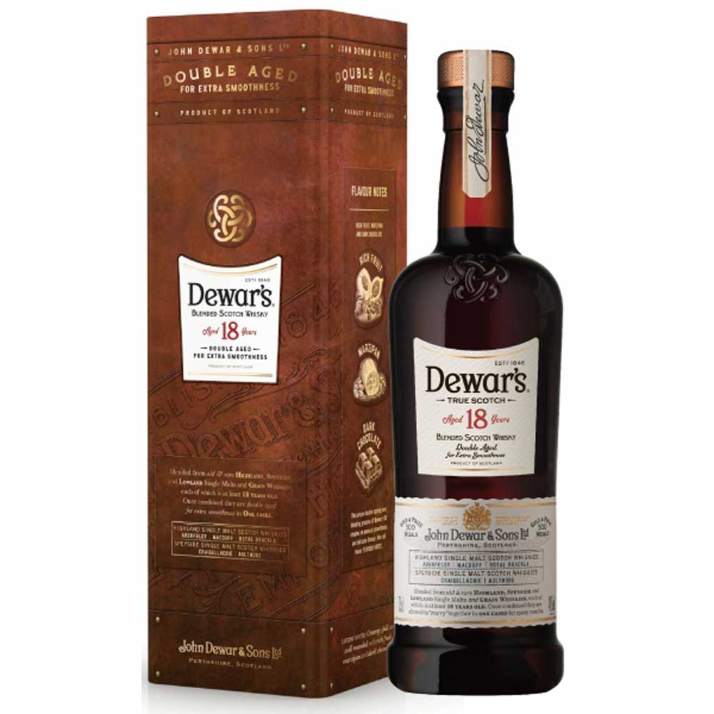 スコッチウイスキー Dewar's(デュワーズ)18年 750ml 1本　eギフト