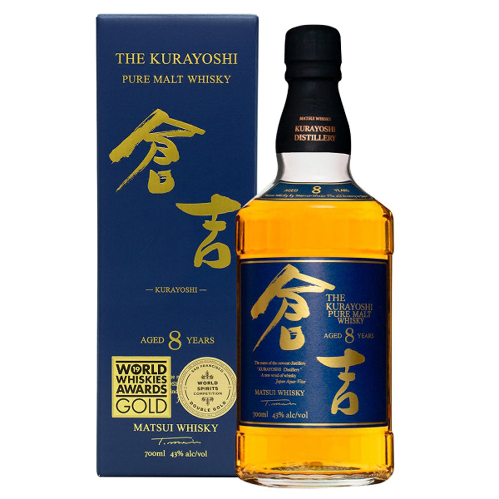 明治43年創業 倉吉蒸留所 ピュアモルトウイスキー 倉吉 長期熟成８年 700ml