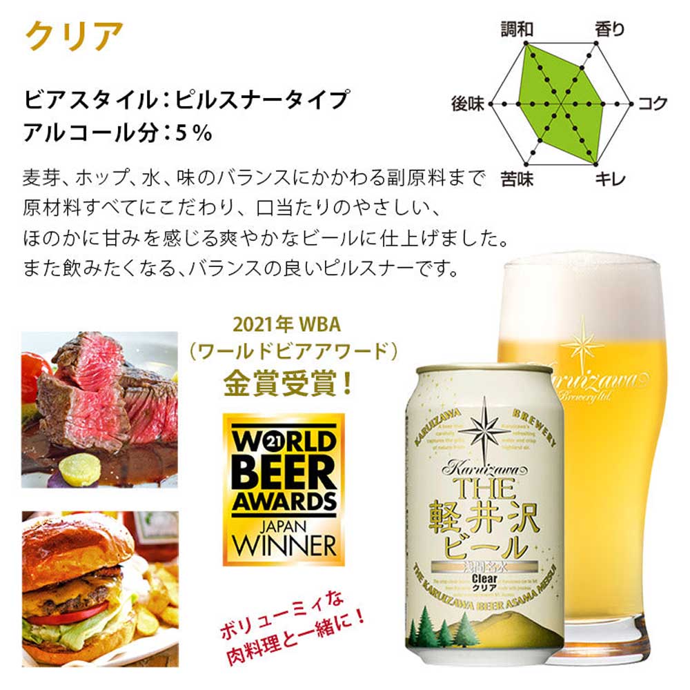 THE軽井沢ビール クリア 350ml缶(24本)　eギフト