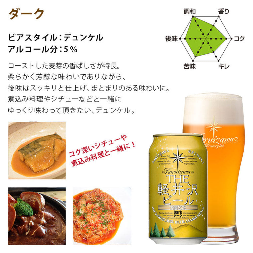 THE軽井沢ビール ダーク 350ml缶(24本)　eギフト