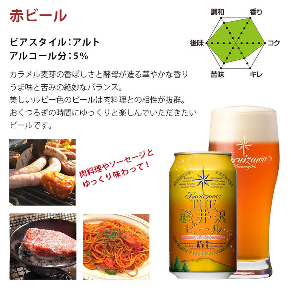 THE軽井沢ビール 赤ビール(アルト)350ml缶(24本)　eギフト