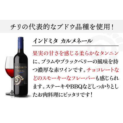 インドミタ バラエタル 4種のワイン12本【クール便】　eギフト