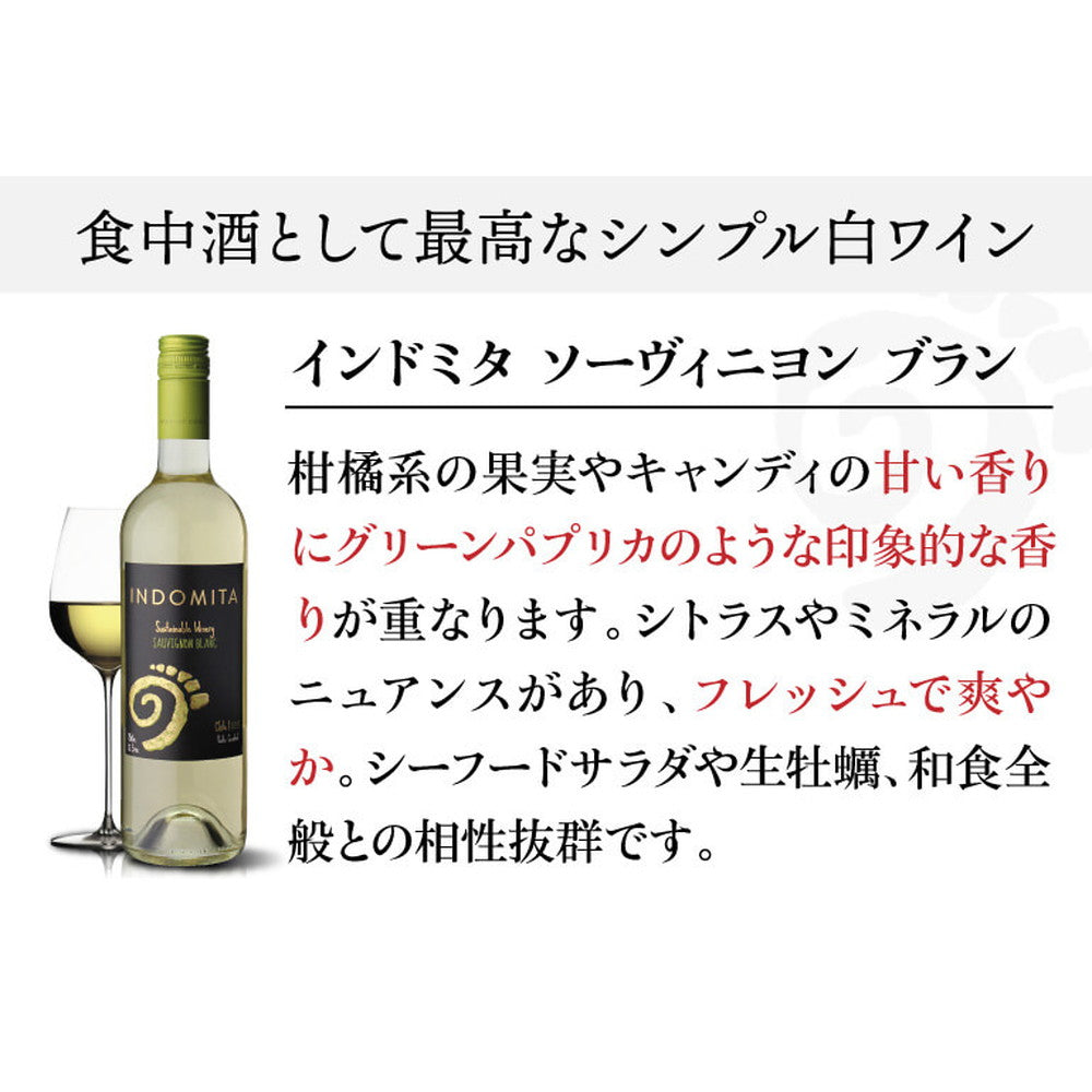 インドミタ バラエタル 4種のワイン12本【クール便】　eギフト