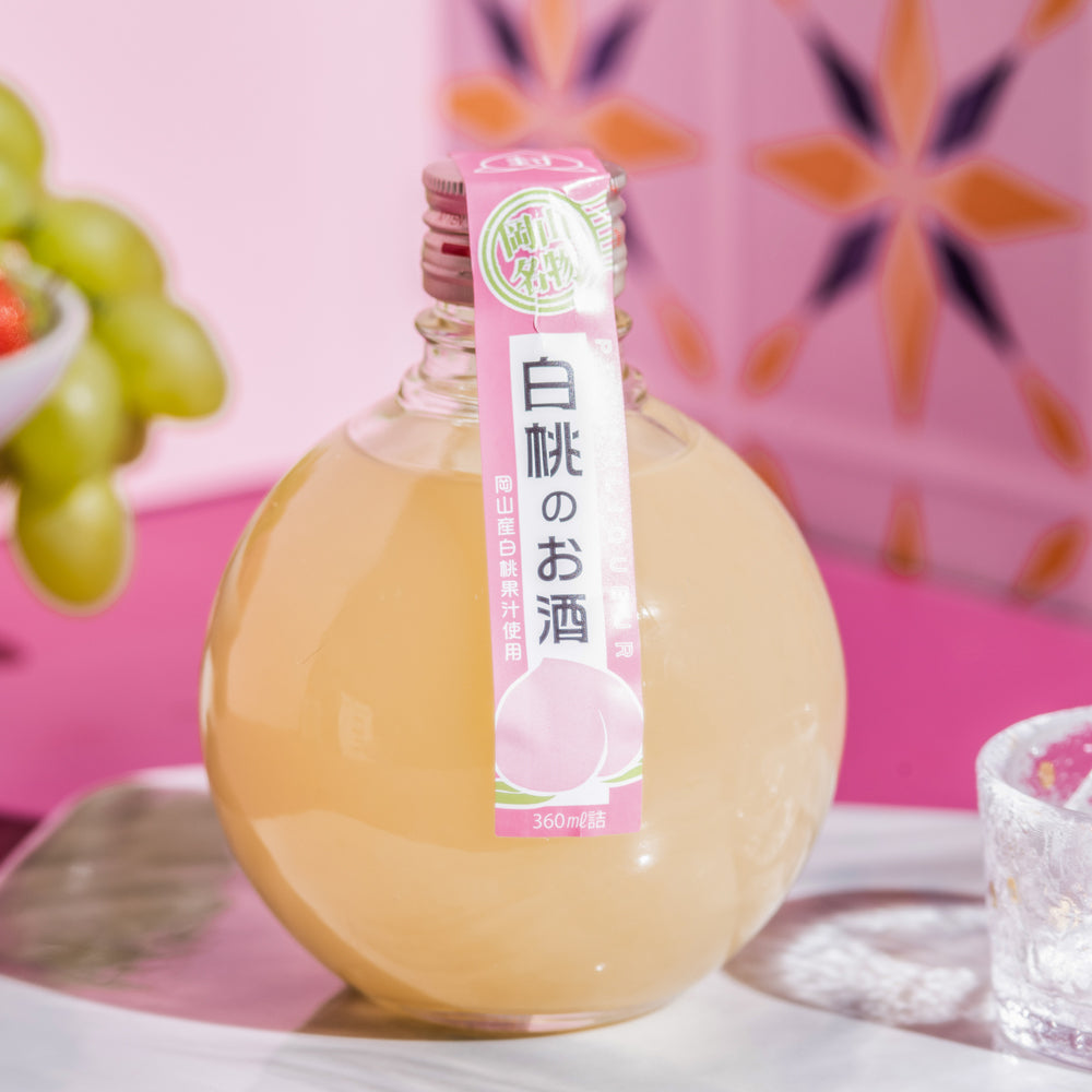岡山で生まれたフルーツの2種お酒セット(白桃・マスカット)　eギフト