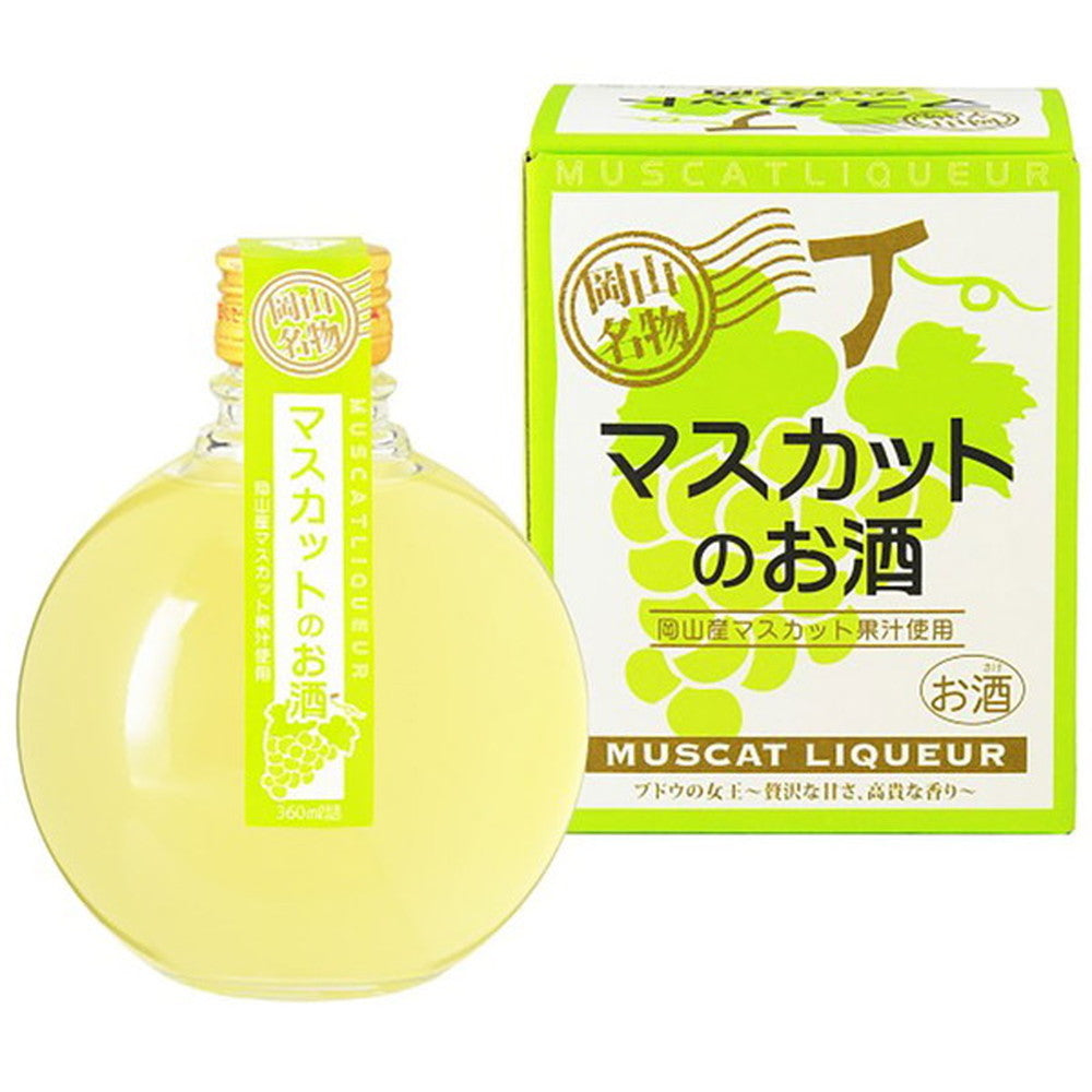 岡山で生まれたフルーツの2種お酒セット(白桃・マスカット)　eギフト