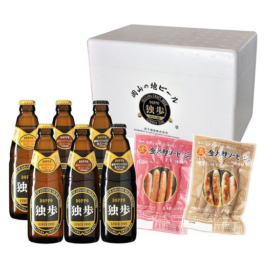 独歩ビール6本＆金太郎ソーセージセット　eギフト