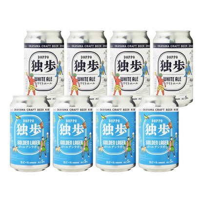 独歩クラフトビール 飲み比べ(桃太郎編、鬼神温羅編)8缶　eギフト