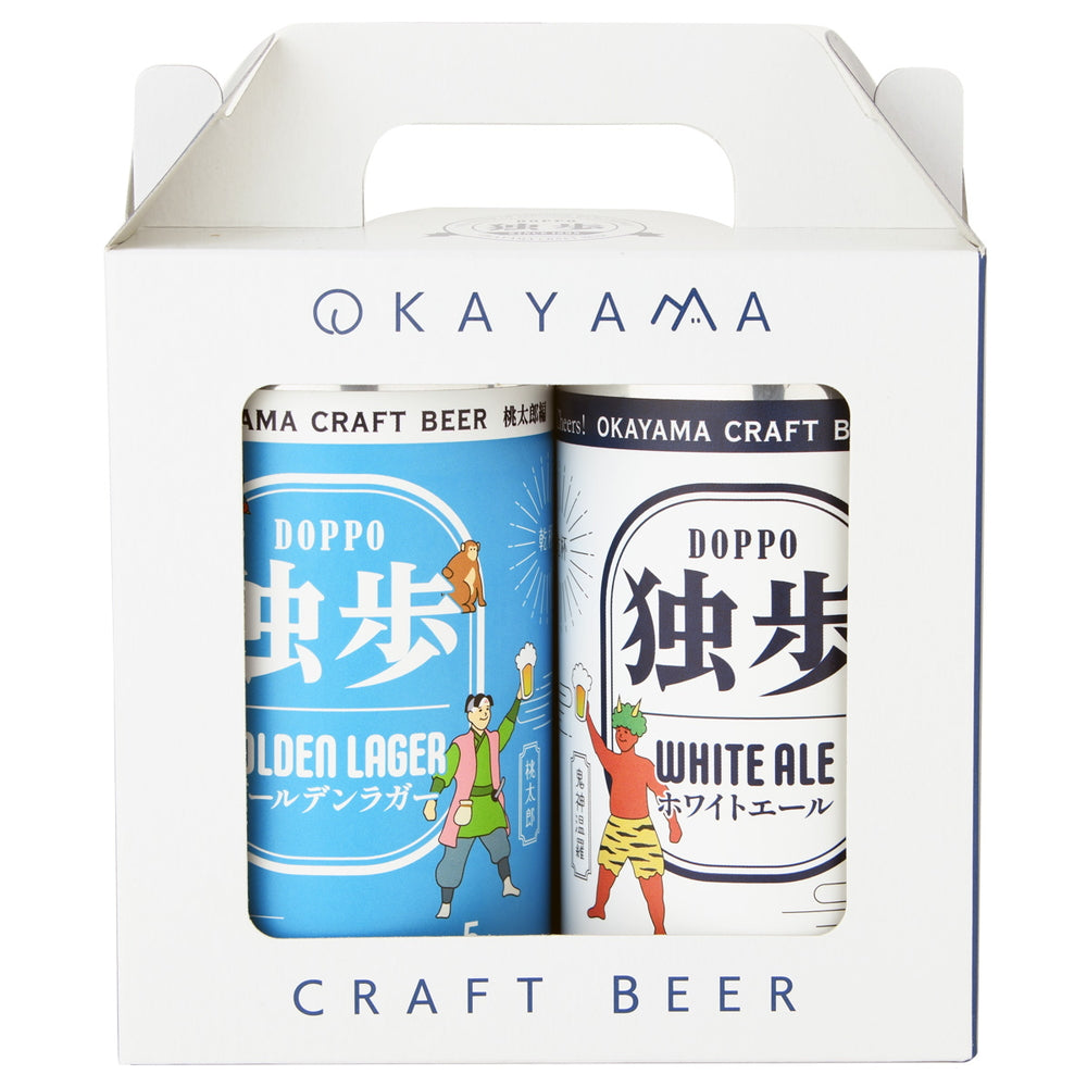 岡山クラフトビール 独歩 2種飲み比べ2缶セット　eギフト