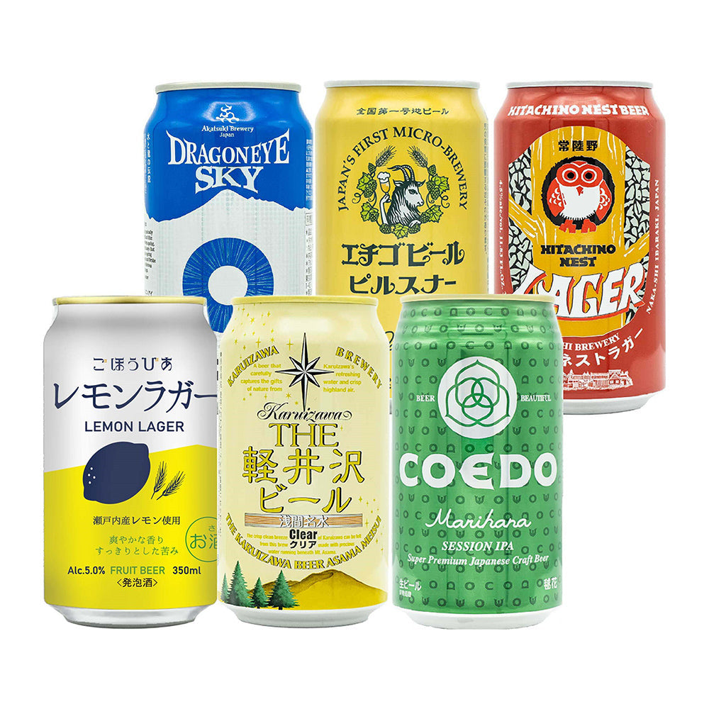 国産クラフトビール　6産地 飲み比べ 6本　eギフト